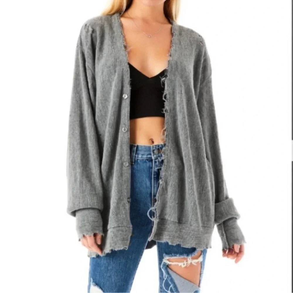 Furst Of a Kind Distressed Cardigan